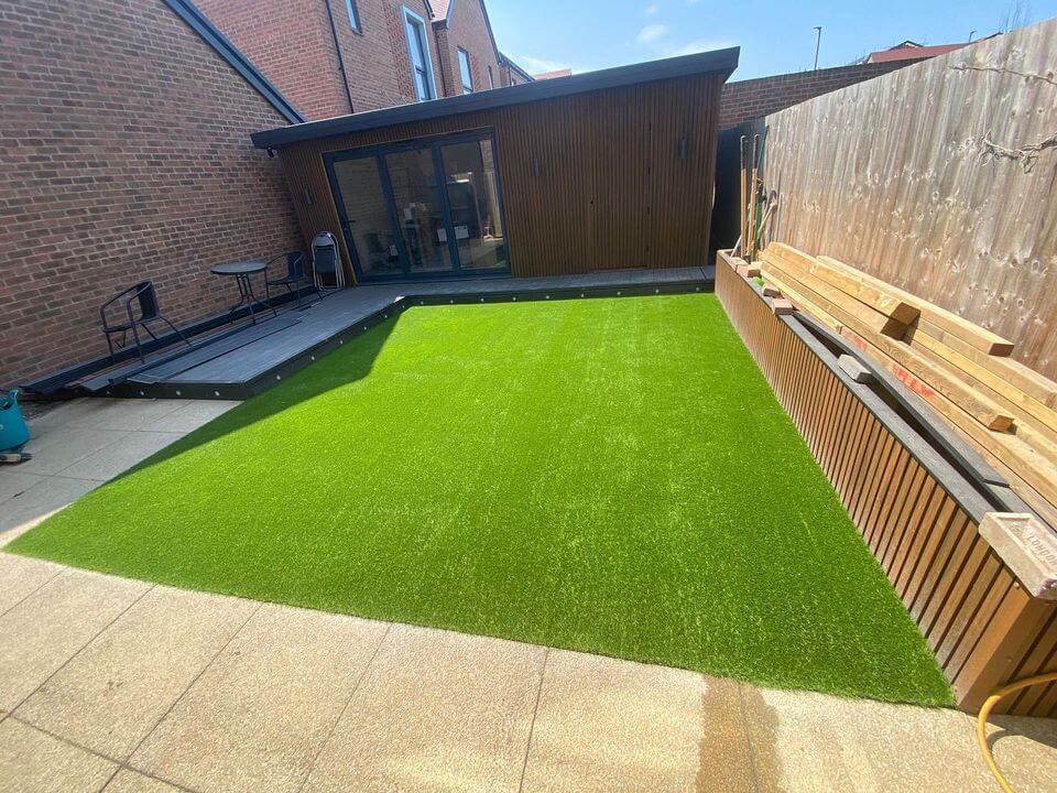 artificial grass hornchurch after photo